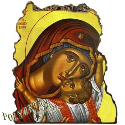 ΠΑΝΑΓΙΑ ΚΑΡΔΙΩΤΙΣΣΑ - Εικόνα Βράχος (Μεγάλη 20cm)