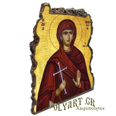 ΑΓΙΑ ΦΙΛΟΘΕΗ - Εικόνα Βράχος (Μεγάλη 20cm)