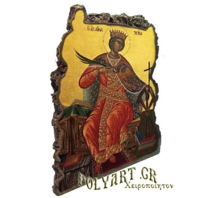 ΑΓΙΑ ΑΙΚΑΤΕΡΙΝΗ - Εικόνα Βράχος (Μεγάλη 20cm)