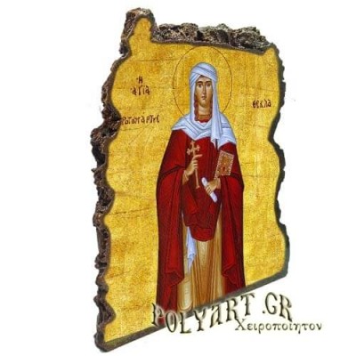 ΑΓΙΑ ΘΕΚΛΑ - Εικόνα Βράχος (Μεγάλη 20cm)