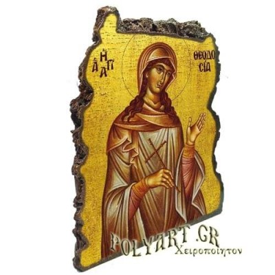ΑΓΙΑ ΘΕΟΔΟΣΙΑ - Εικόνα Βράχος (Μεγάλη 20cm)