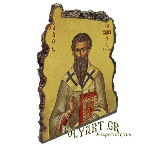 ΑΓΙΟΣ ΒΑΣΙΛΕΙΟΣ - Εικόνα Βράχος (Μεγάλη 20cm)