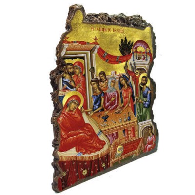 ΓΕΝΝΗΣΗ ΘΕΟΤΟΚΟΥ - Εικόνα Βράχος (Μεγάλη 20cm)