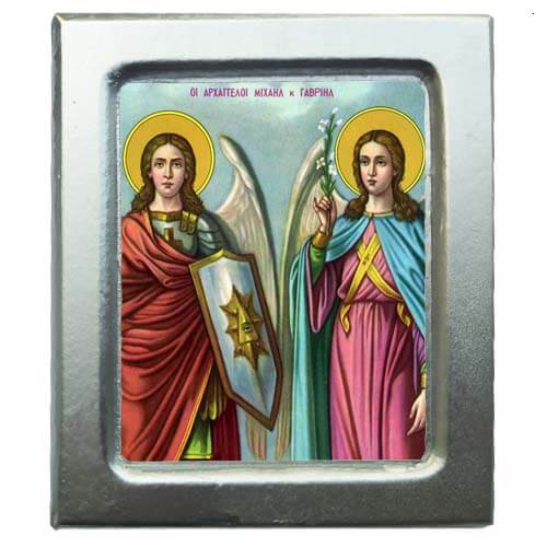 Μπομπονιέρα - Κεραμική Επιτοίχια Εικονίτσα  (4 Μεταλλικά Χρώματα)