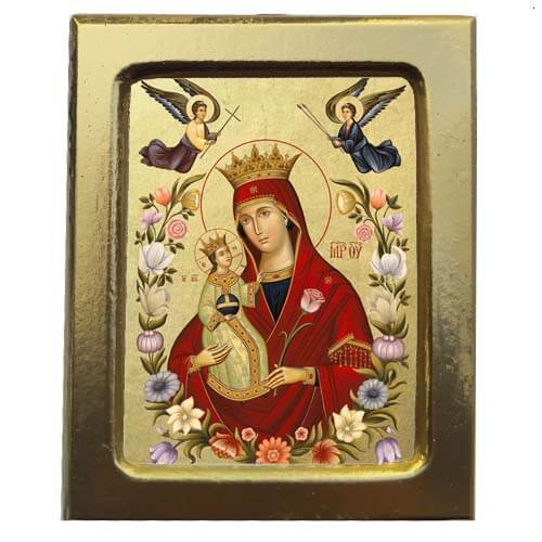 Μπομπονιέρα - Κεραμική Επιτοίχια Εικονίτσα  (4 Μεταλλικά Χρώματα)