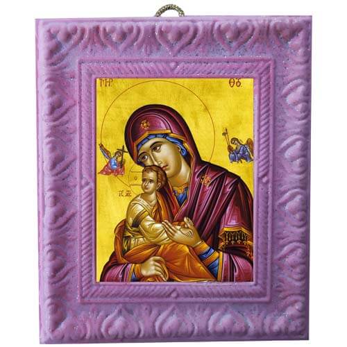 Μπομπονιέρα - Μικρό Κεραμικό Κάδρο με Εικόνες 