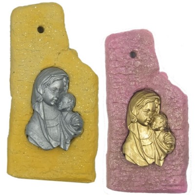 Μπομπονιέρα - Κεραμικός Φλοιός με Παναγίτσα 