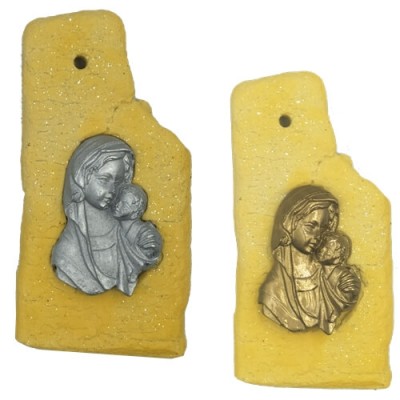 Μπομπονιέρα - Κεραμικός Φλοιός με Παναγίτσα 