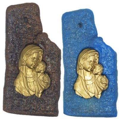 Μπομπονιέρα - Κεραμικός Φλοιός με Παναγίτσα 