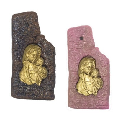 Μπομπονιέρα - Κεραμικός Φλοιός με Παναγίτσα 