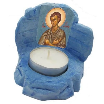 Μπομπονιέρα - Μινιατούρα Εικόνισμα Κηροπήγιο Ρεσώ 