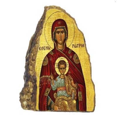 Μπομπονιέρα - Μικρός Επιτραπέζιος Βράχος με Εικόνα 