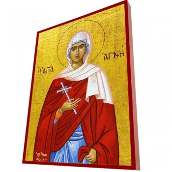 ΑΓΙΑ ΑΓΝΗ – Οικονομική ξύλινη εικόνα 