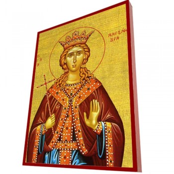 ΑΓΙΑ ΑΛΕΞΑΝΔΡΑ – Οικονομική ξύλινη εικόνα 