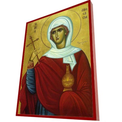 ΑΓΙΑ ΑΝΑΣΤΑΣΙΑ – Οικονομική ξύλινη εικόνα 