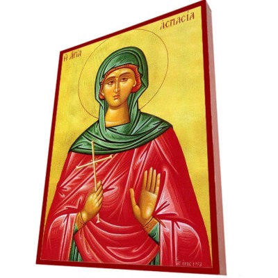 ΑΓΙΑ ΑΣΠΑΣΙΑ – Οικονομική ξύλινη εικόνα 