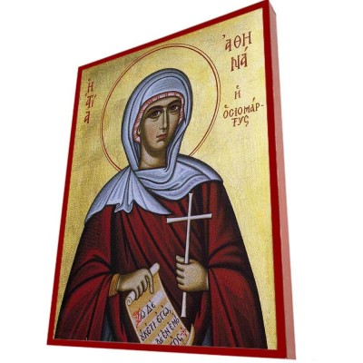 ΑΓΙΑ ΑΘΗΝΑ – Οικονομική ξύλινη εικόνα 