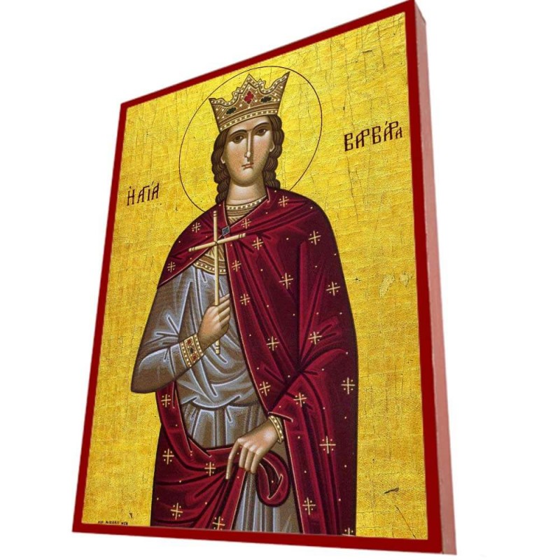 ΑΓΙΑ ΒΑΡΒΑΡΑ – Οικονομική ξύλινη εικόνα 