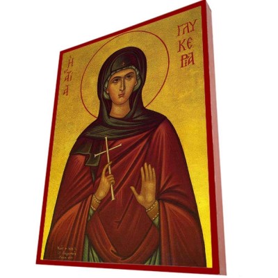 ΑΓΙΑ ΓΛΥΚΕΡΙΑ – Οικονομική ξύλινη εικόνα 