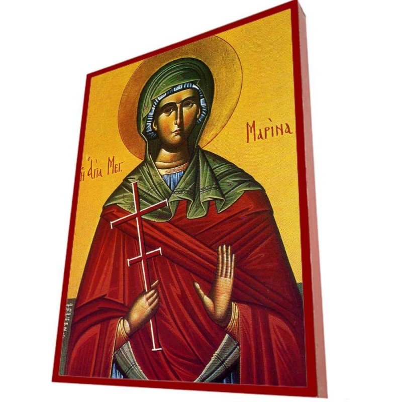 ΑΓΙΑ ΜΑΡΙΝΑ – Οικονομική ξύλινη εικόνα