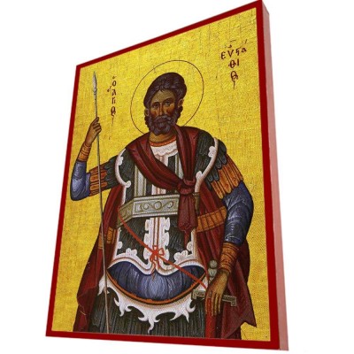 ΑΓΙΟΣ ΕΥΣΤΑΘΙΟΣ  – Οικονομική ξύλινη εικόνα