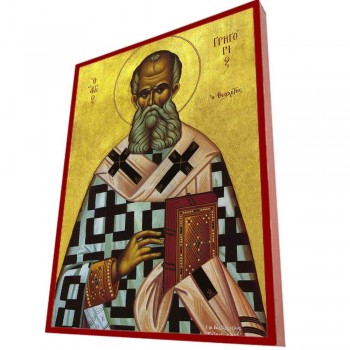 ΑΓΙΟΣ ΓΡΗΓΟΡΙΟΣ  – Οικονομική ξύλινη εικόνα