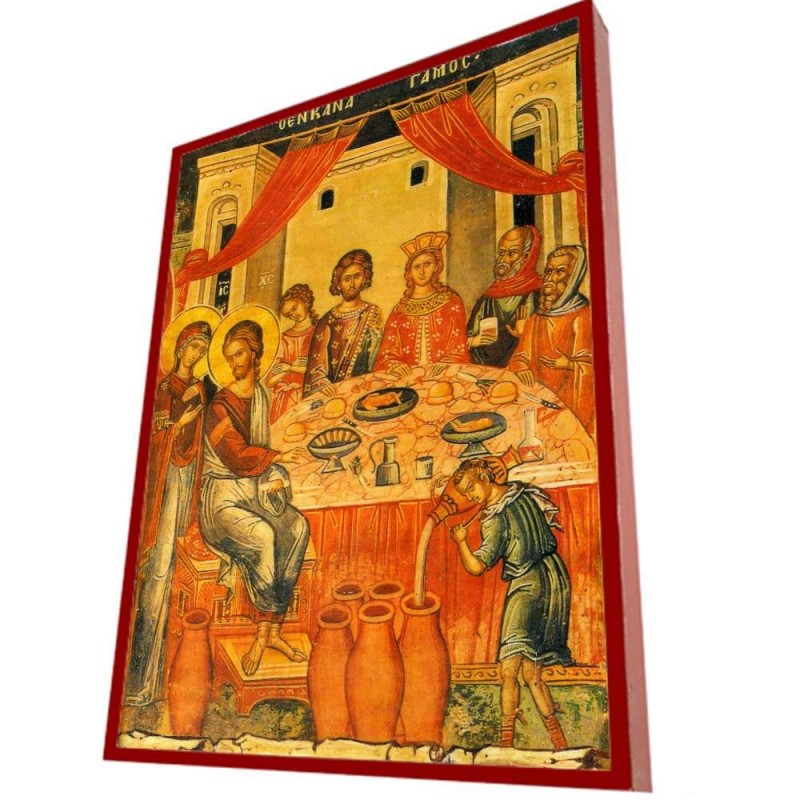 ΓΑΜΟΣ ΚΑΝΑ  – Οικονομική ξύλινη εικόνα