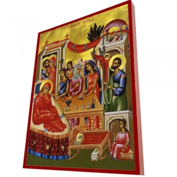 ΓΕΝΝΗΣΗ ΘΕΟΤΟΚΟΥ– Οικονομική ξύλινη εικόνα