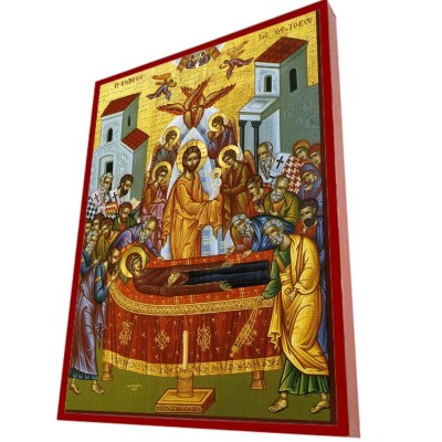 ΚΟΙΜΗΣΗ ΘΕΟΤΟΚΟΥ – Οικονομική ξύλινη εικόνα