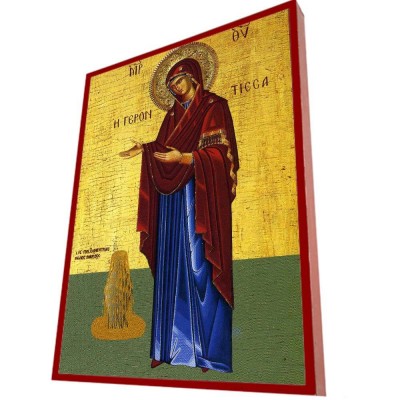 ΠΑΝΑΓΙΑ Γερόντισσα – Οικονομική ξύλινη εικόνα