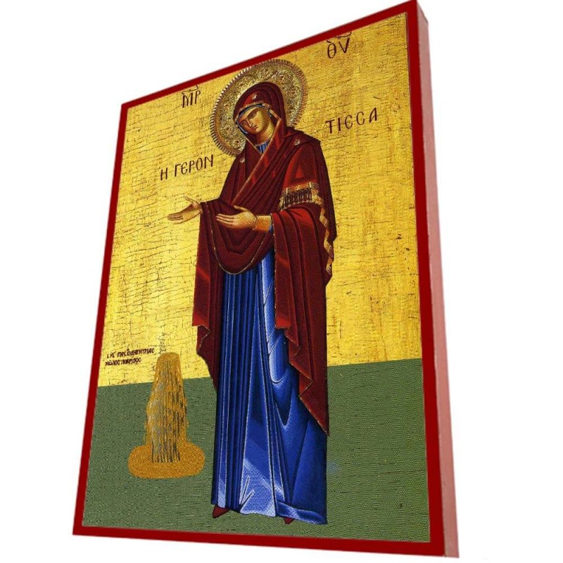 ΠΑΝΑΓΙΑ Γερόντισσα – Οικονομική ξύλινη εικόνα