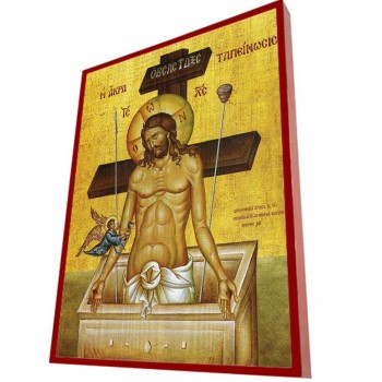 ΙΗΣΟΥΣ ΧΡΙΣΤΟΣ  – Οικονομική ξύλινη εικόνα