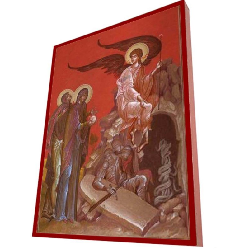 ΑΓΙΕΣ ΜΥΡΟΦΟΡΕΣ - Οικονομική Ξύλινη Εικονίτσα Μπομπονιέρα  