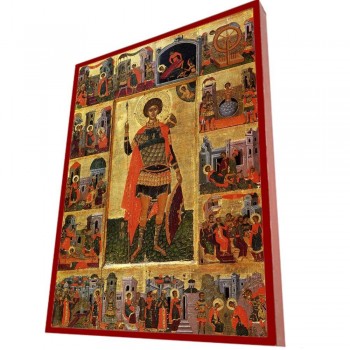 ΑΓΙΟΣ ΓΕΩΡΓΙΟΣ - Οικονομική Ξύλινη Εικονίτσα Μπομπονιέρα  