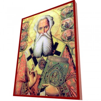 ΑΓΙΟΣ ΠΑΡΘΕΝΙΟΣ - Οικονομική Ξύλινη Εικονίτσα Μπομπονιέρα  