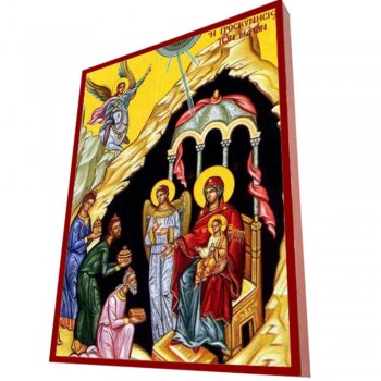 ΟΙ ΤΡΕΙΣ ΜΑΓΟΙ - Οικονομική Ξύλινη Εικονίτσα Μπομπονιέρα  