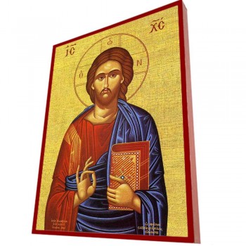 ΙΗΣΟΥΣ ΧΡΙΣΤΟΣ ΕΥΛΟΓΩΝ - Οικονομική Ξύλινη Εικονίτσα Μπομπονιέρα  
