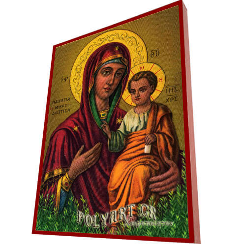 ΠΑΝΑΓΙΑ Μυρτιδιώτισσα – Οικονομική ξύλινη εικόνα