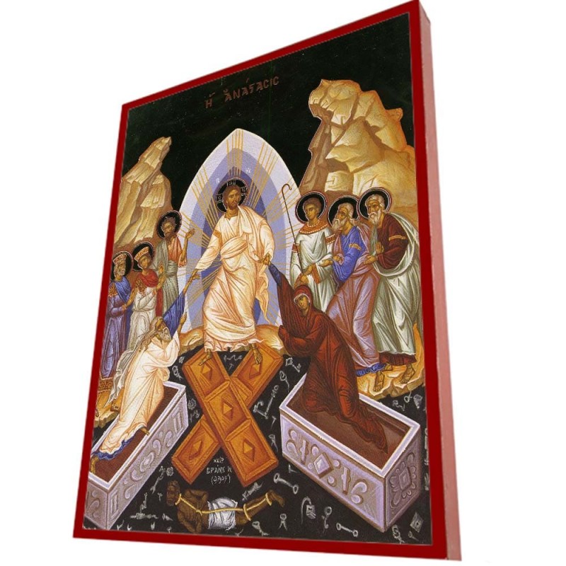 ΑΝΑΣΤΑΣΗ ΧΡΙΣΤΟΥ - Οικονομική ξύλινη εικόνα