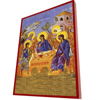 ΦΙΛΟΞΕΝΙΑ ΑΒΡΑΑΜ - Οικονομική ξύλινη εικόνα ΦΙΛΟΞΕΝΙΑ ΑΒΡΑΑΜ - Οικονομική ξύλινη εικόνα