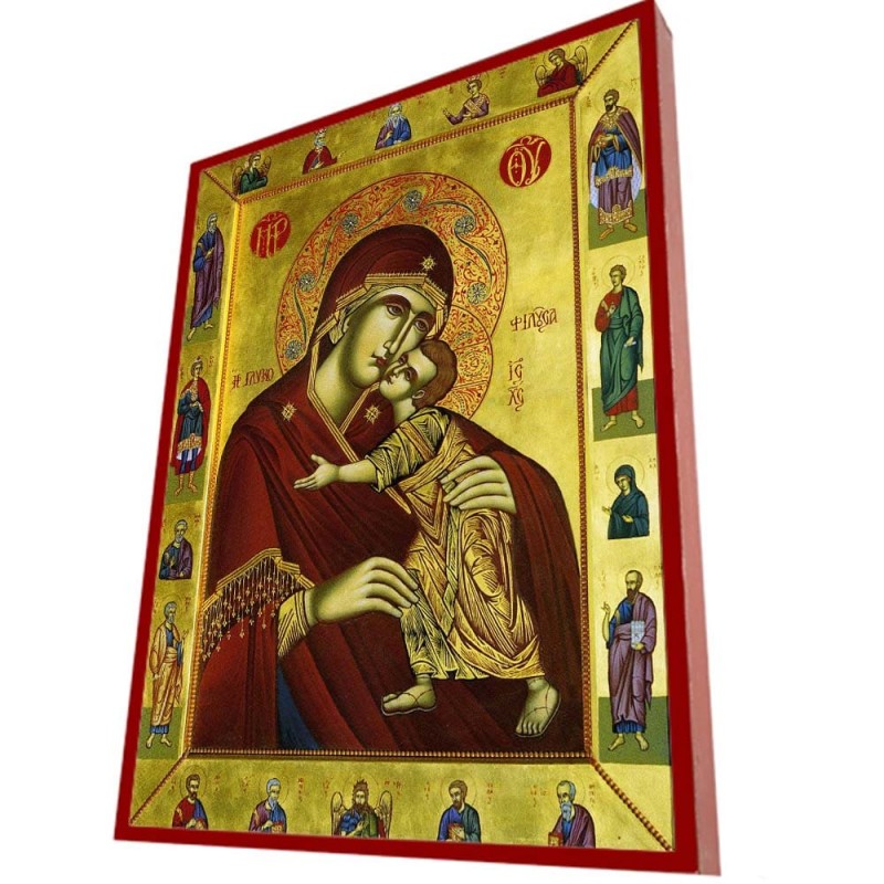 ΠΑΝΑΓΙΑ ΓΛΥΚΟΦΙΛΟΥΣΑ - Οικονομική ξύλινη εικόνα