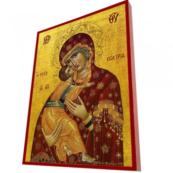 ΠΑΝΑΓΙΑ ΨΥΧΟΣΩΣΤΡΙΑ - Οικονομική ξύλινη εικόνα