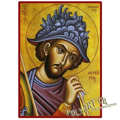 ΑΓΙΟΣ ΜΕΡΚΟΥΡΙΟΣ  – Οικονομική ξύλινη εικόνα