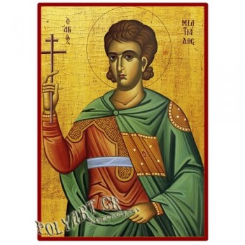 ΑΓΙΟΣ ΜΙΛΤΙΑΔΗΣ  – Οικονομική ξύλινη εικόνα