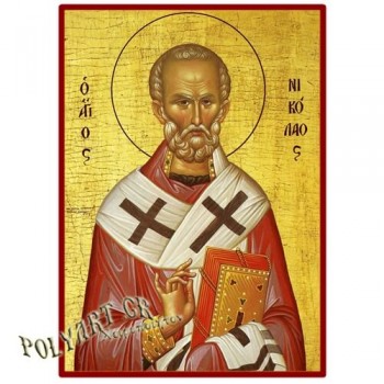 ΑΓΙΟΣ ΝΙΚΟΛΑΟΣ  – Οικονομική ξύλινη εικόνα