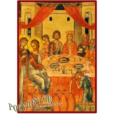 ΓΑΜΟΣ ΚΑΝΑ  – Οικονομική ξύλινη εικόνα