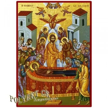 ΚΟΙΜΗΣΗ ΘΕΟΤΟΚΟΥ – Οικονομική ξύλινη εικόνα