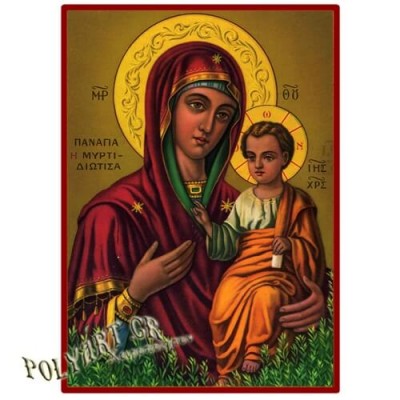ΠΑΝΑΓΙΑ Μυρτιδιώτισσα – Οικονομική ξύλινη εικόνα