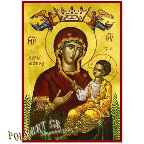 ΠΑΝΑΓΙΑ Μυρτιδιώτισσα – Οικονομική ξύλινη εικόνα