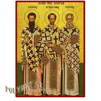 ΤΡΕΙΣ ΙΕΡΑΡΧΕΣ  – Οικονομική ξύλινη εικόνα